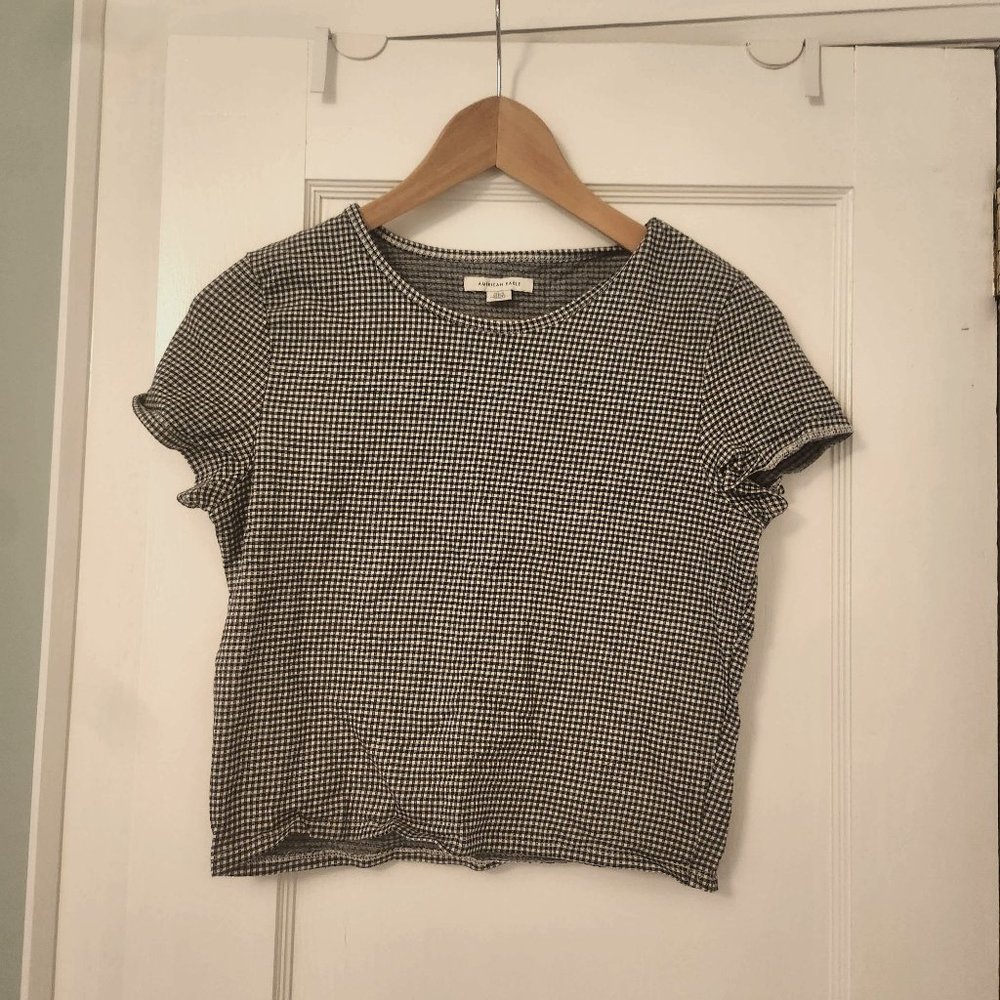 American Eagle Gingham Top